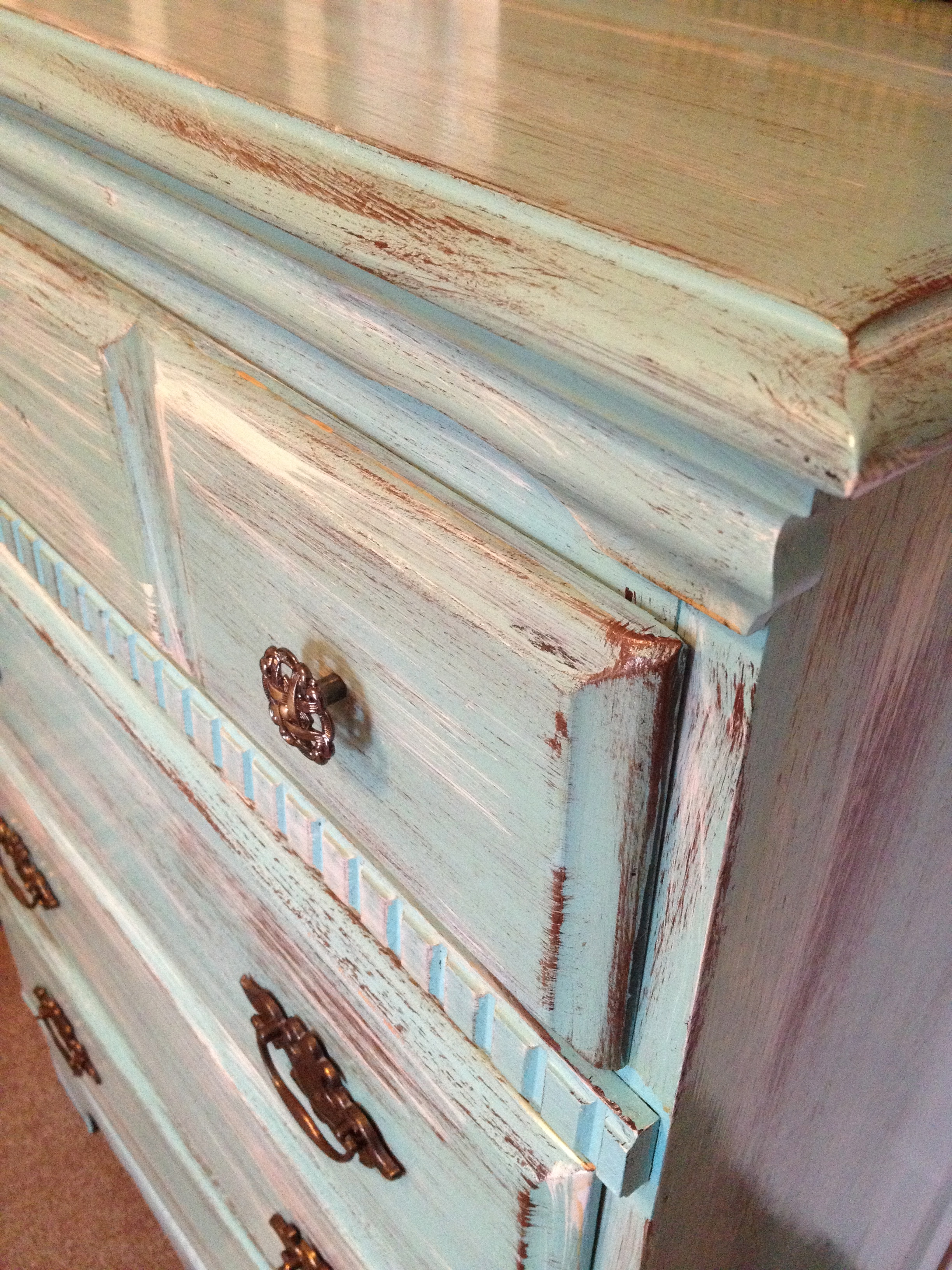 Distressing Old Furniture With Paint DIY Tutorial Trends With